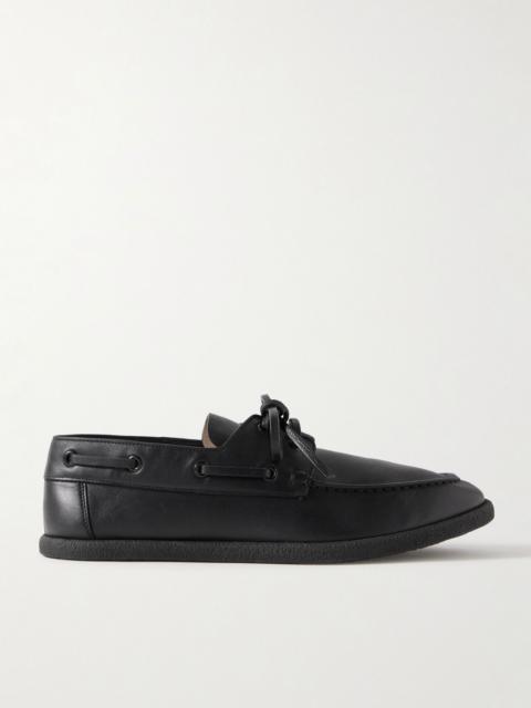 The Row Novus Sailor leather loafers Black