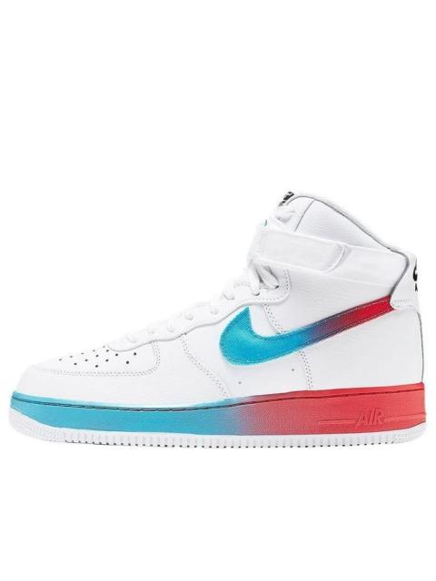 Nike 나이키 공기 힘 1 높은 기온변화도 백색 파란 모피 Ember 놀