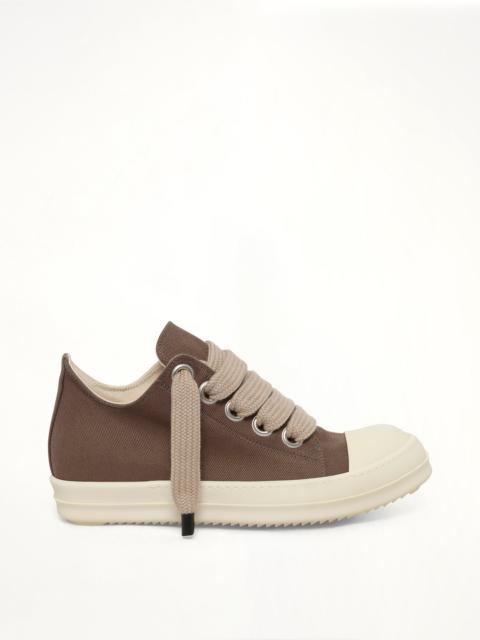 Rick Owens DRKSHDW 13oz Overdyed Denim Jumbolace Low Sneaks in Dust