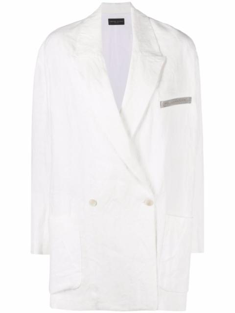 FABIANA FILIPPI metallic detail double breasted blazer