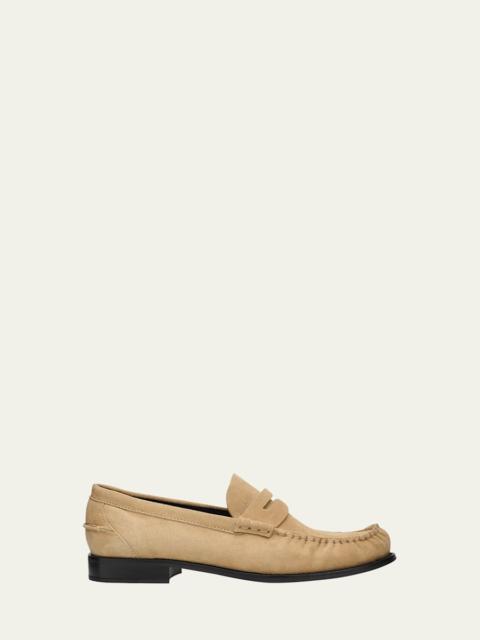 Prada Suede Moccasin Loafers