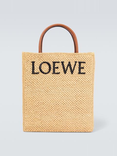 Loewe Logo raffia tote bag