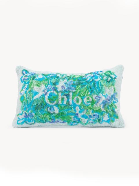 Chloé THE CHLOÉ WILD FLOWERS BEACH PILLOW IN COTTON TOWELING