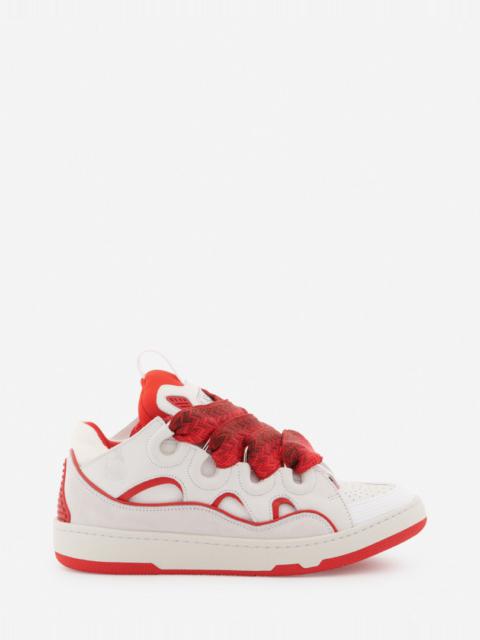Lanvin LEATHER CURB SNEAKERS