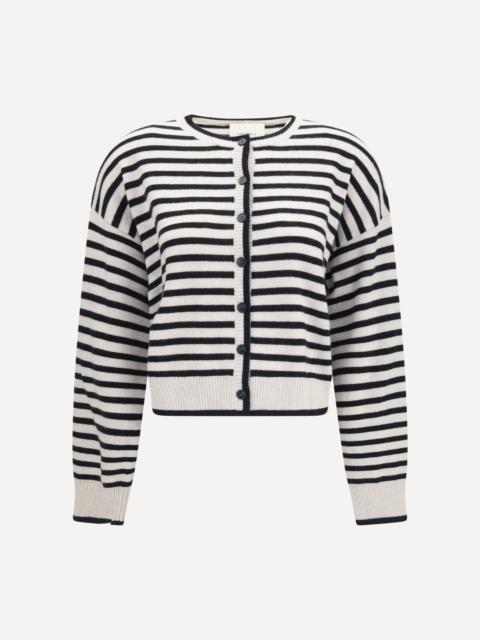 LISA YANG Marit Striped Cardigan