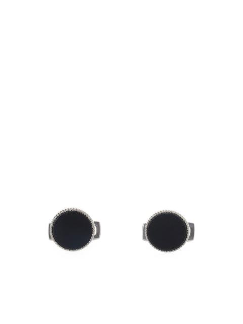 BOSS rope-trim round cufflinks
