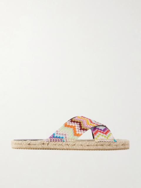Missoni Harlow Woven Striped Espadrilles Sandals