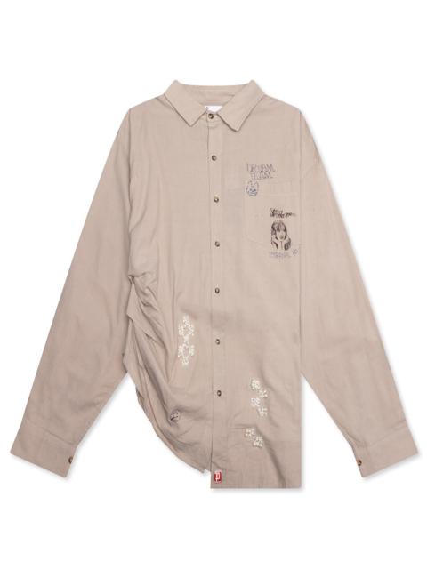 Paly ETERNAL YOUTH OVERSIZED DRESS SHIRT - GREY
