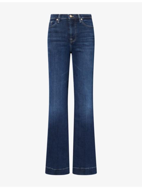 7 For All Mankind Modern Dojo Flared-Leg Stretch-Denim Jeans