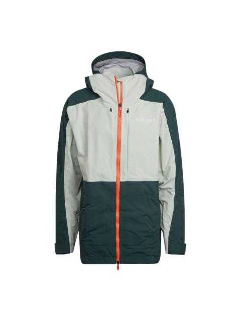 adidas adidas Terrex Post-Consumer Snow Jacket 'White Green' HC7727