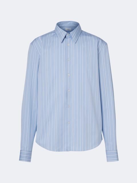 SAINT LAURENT Striped cotton poplin shirt