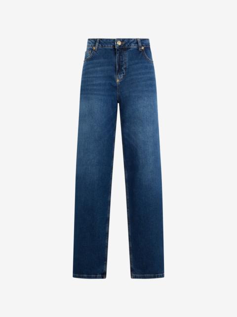 Roberto Cavalli Blue Jeans Trousers with Monogram RC