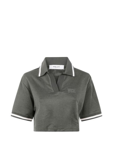 Golden Goose logo-embroidered V-neck T-shirt