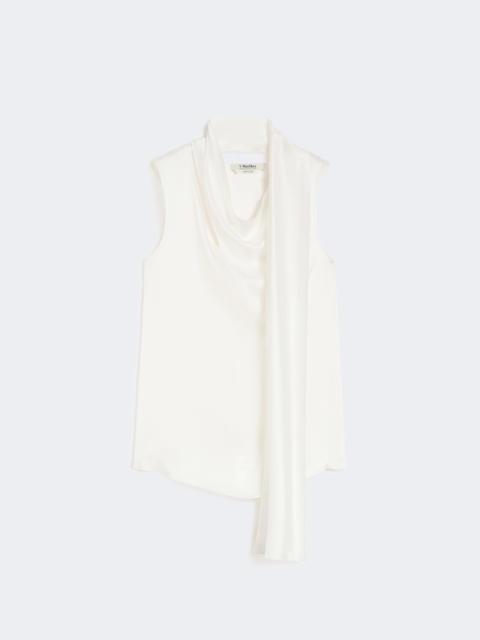 'S Max Mara Silk satin top - WHITE