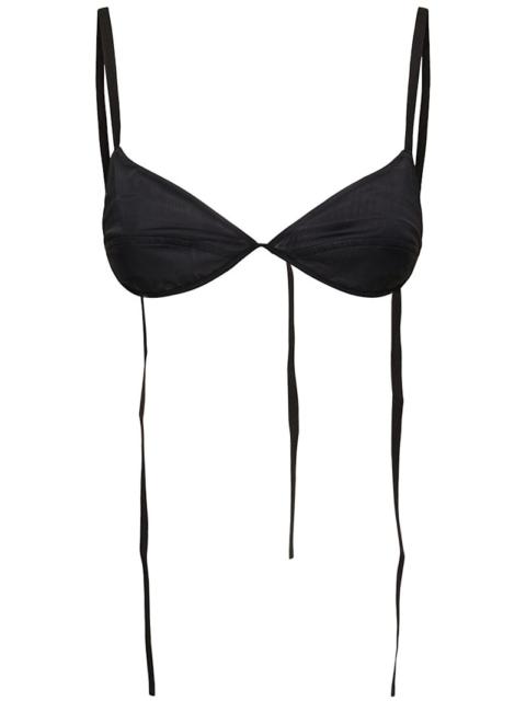 Carven Mesh triangle bra