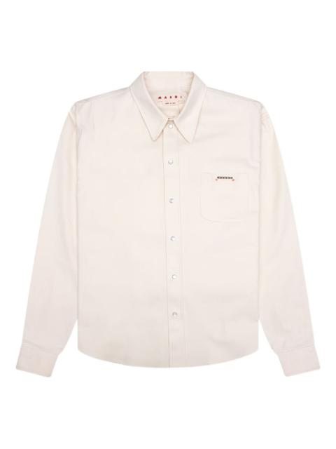 Marni logo-plaque shirt