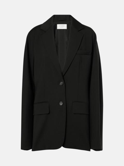 Ecru oversized virgin wool blazer