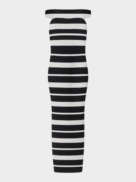 HERVE LEGER The Kiva Striped Bandage Gown