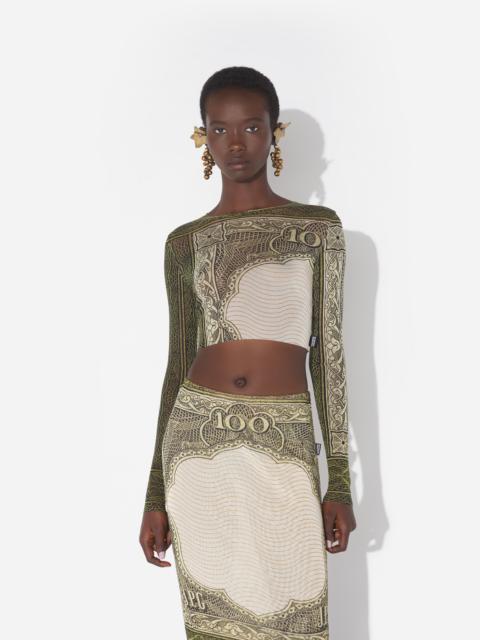 Jean Paul Gaultier RE-EDITION - THE GREEN CARTOUCHE CROP TOP