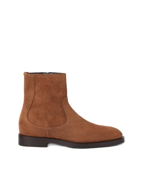 Brunello Cucinelli suede Chelsea boots