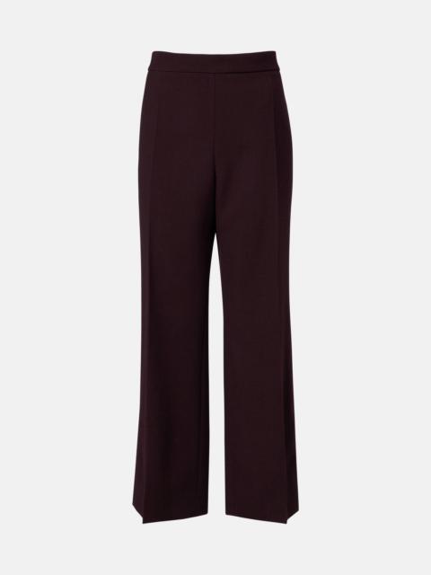 Chloé High-rise virgin wool wide-leg pants