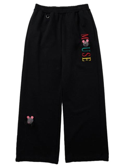 Embroidery Sweatpants With Mice
