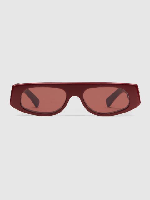 GUCCI Geometric shaped frame sunglasses