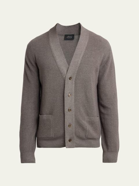 Brioni Men's Wool, Cashmere and Silk 18GG Knit Cardigan