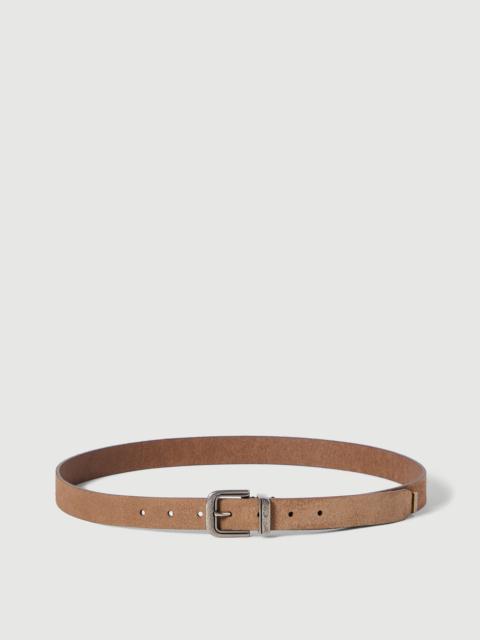 Brunello Cucinelli Reversed leather belt