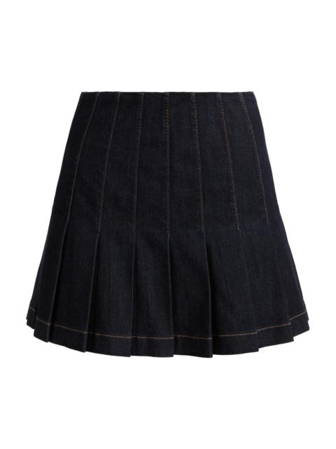 Alice + Olivia Women's Carter Denim Miniskirt - Dark Rinse