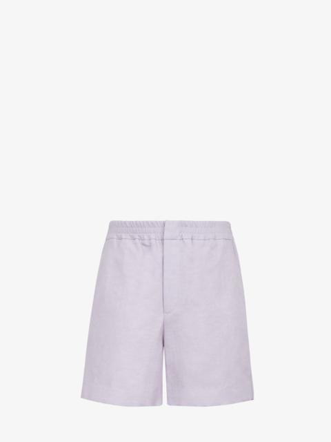 FENDI Lilac linen trousers