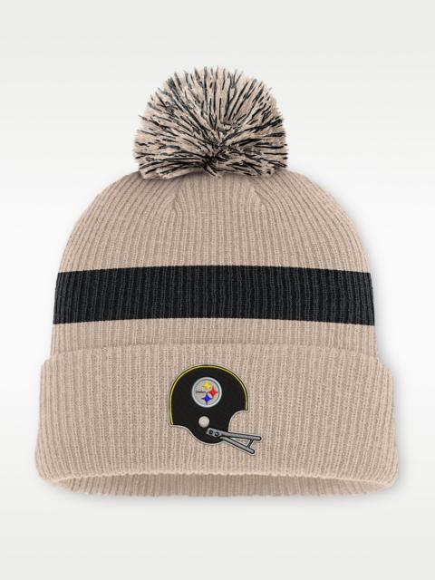 Nike Pittsburgh Steelers Rewind Peak Men's Nike NFL Cuffed Pom Beanie