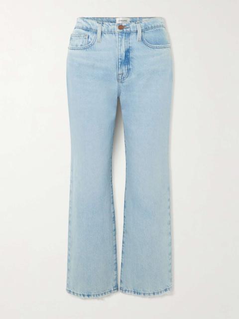 + NET SUSTAIN Le Jane Ankle cropped high-rise straight-leg jeans