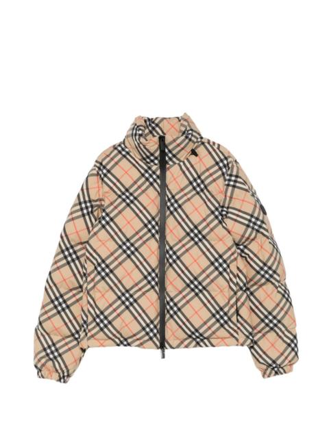Burberry Check puffer jacket