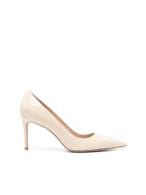 Stuart 85mm leather pumps