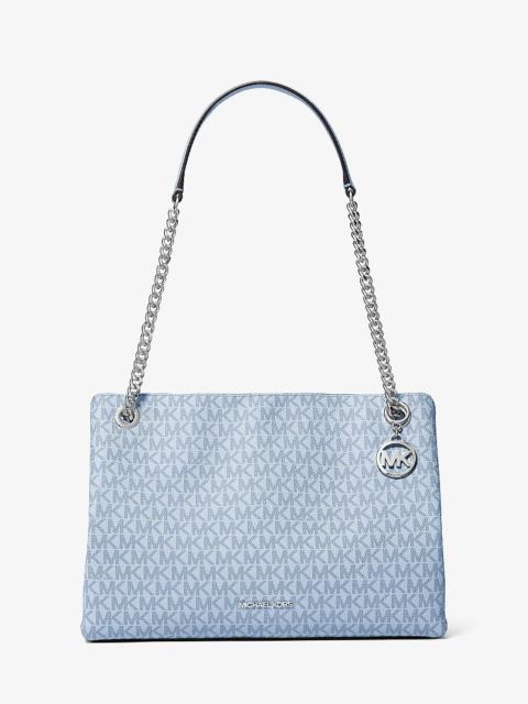 MICHAEL KORS Christina Medium Signature Logo Shoulder Bag