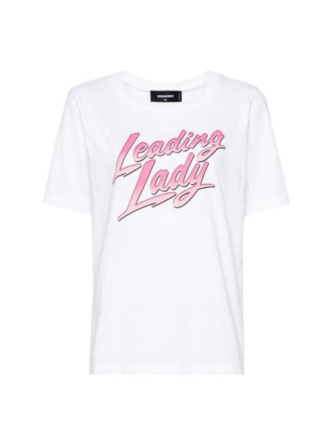 DSQUARED2 Leading lady cotton T-shirt