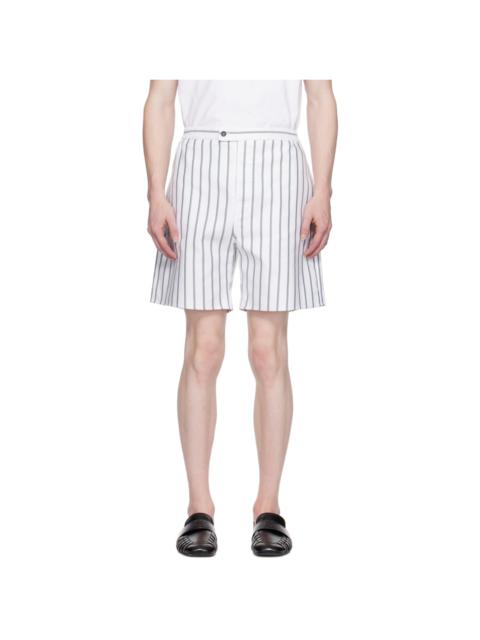 FERRAGAMO White & Green Informal Shorts
