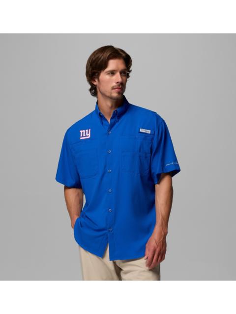 Columbia Men's PFG Tamiami Short Sleeve Shirt - New York Giants