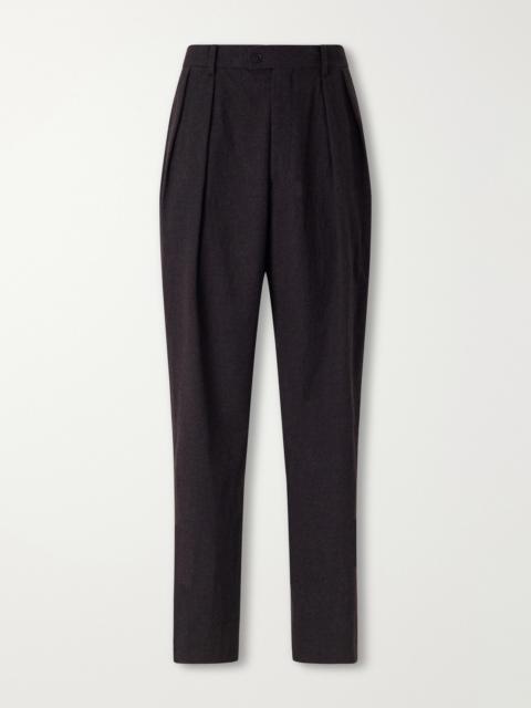 KAPTAIN SUNSHINE Straight-Leg Pleated Wool Trousers