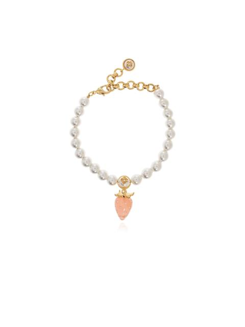 CASABLANCA strawberry charm beaded bracelet