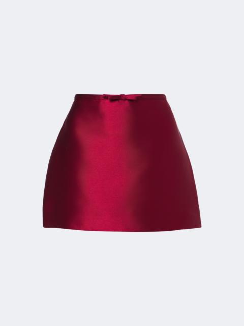 SIMKHAI Viana bow-detail satin miniskirt