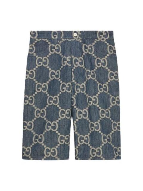 GUCCI Gucci Jumbo GG denim Short 'Blue Ivory' 674371-XDBTY-4492