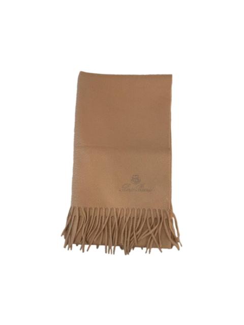 Loro Piana logo-embroidered scarf