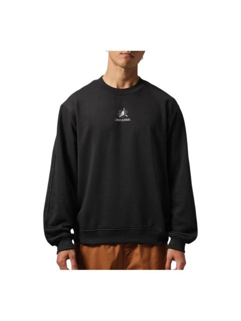 Jordan Air Jordan Brooklyn Space Jam Wings Fleece Crew-Neck Sweatshirt Asia Sizing 'Black' JA1030-010