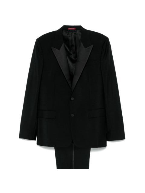 GUCCI satin-trim suit