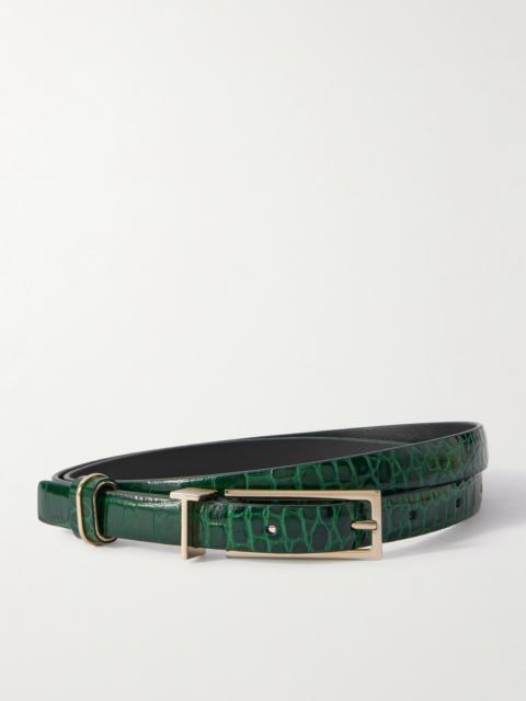 TOM FORD Croc-effect Leather Belt