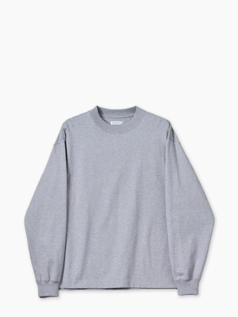 KAPTAIN SUNSHINE KAPTAIN SUNSHINE SUVIN SUPIMA TUBE L/S TEE HEAVY FEATHER GREY