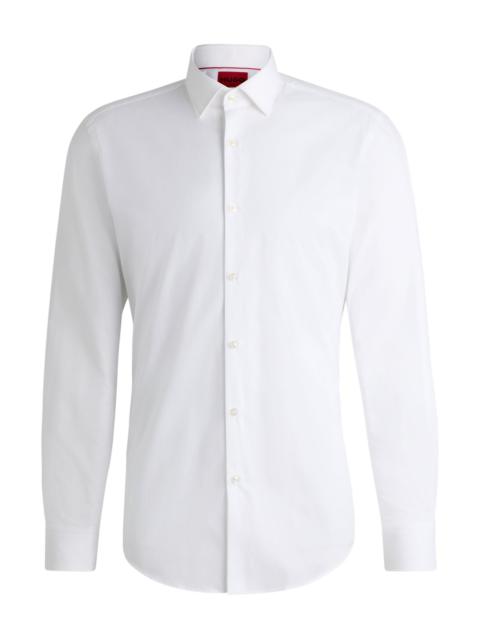 HUGO SLIM-FIT SHIRT IN EASY-IRON COTTON POPLIN