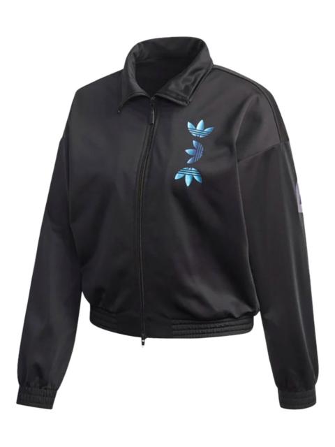 adidas logo-print zip-fastening sweatshirt